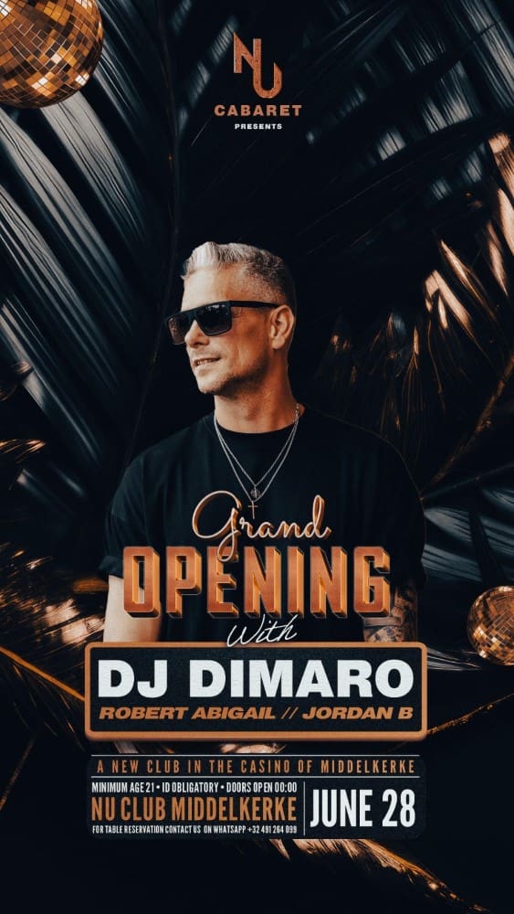 NU Cabaret au Casino Middelkerke présente la grande ouverture le 28 juin.